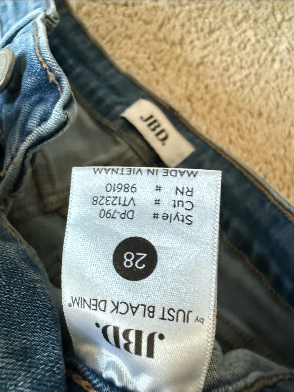 JBD Medium Blue Wide Leg Jeans - Picture 4 of 5